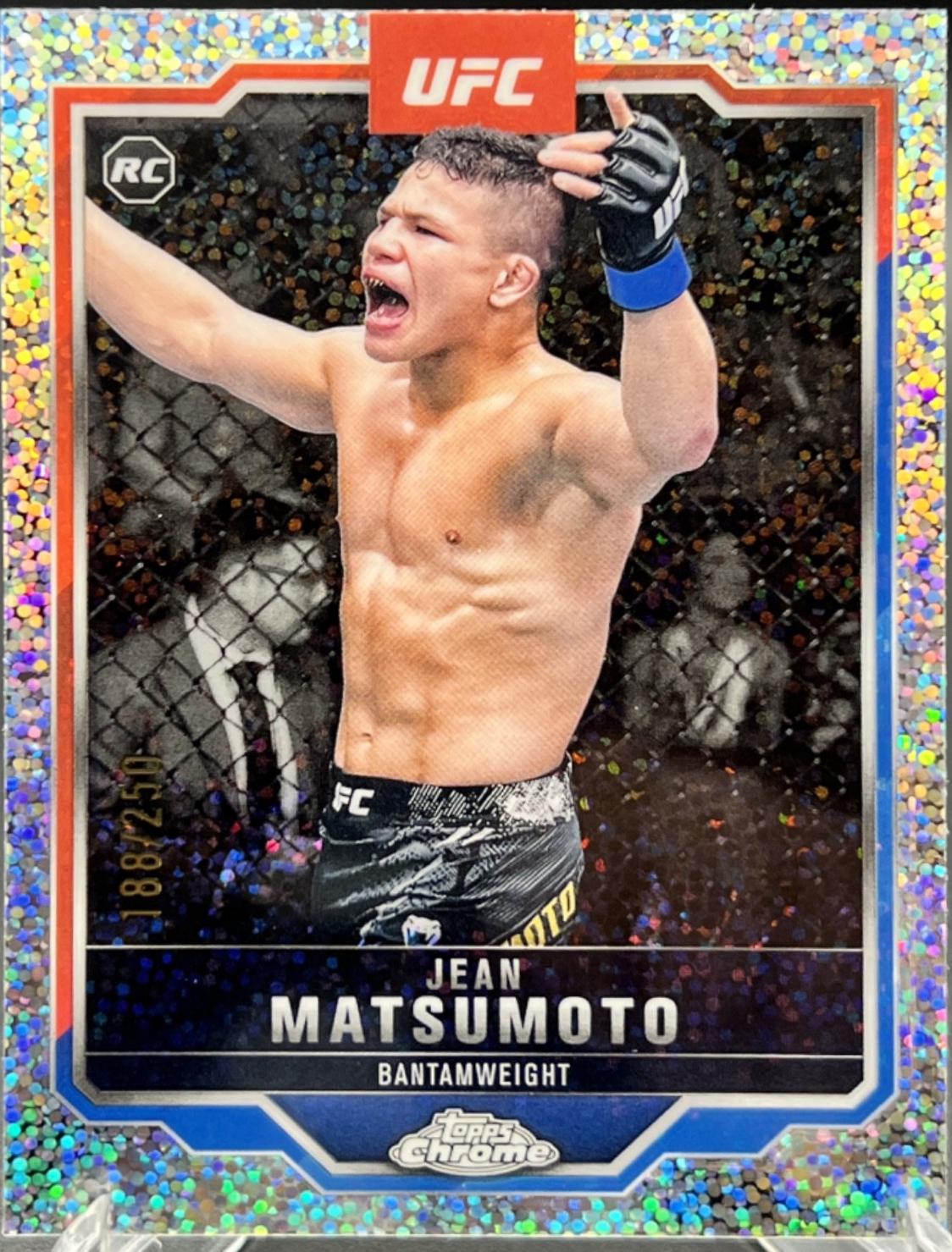 Jean Matsumoto 2025 Topps Chrome UFC Base #52 Speckle Refractor