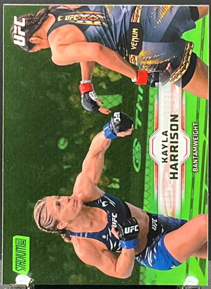 Kayla Harrison 2026 Topps Stadium Club UFC Base #11 Lime Green