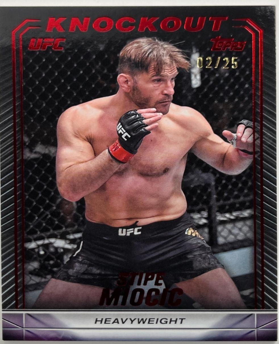 Stipe Miocic 2024 Topps Knockout UFC Base #81 Red