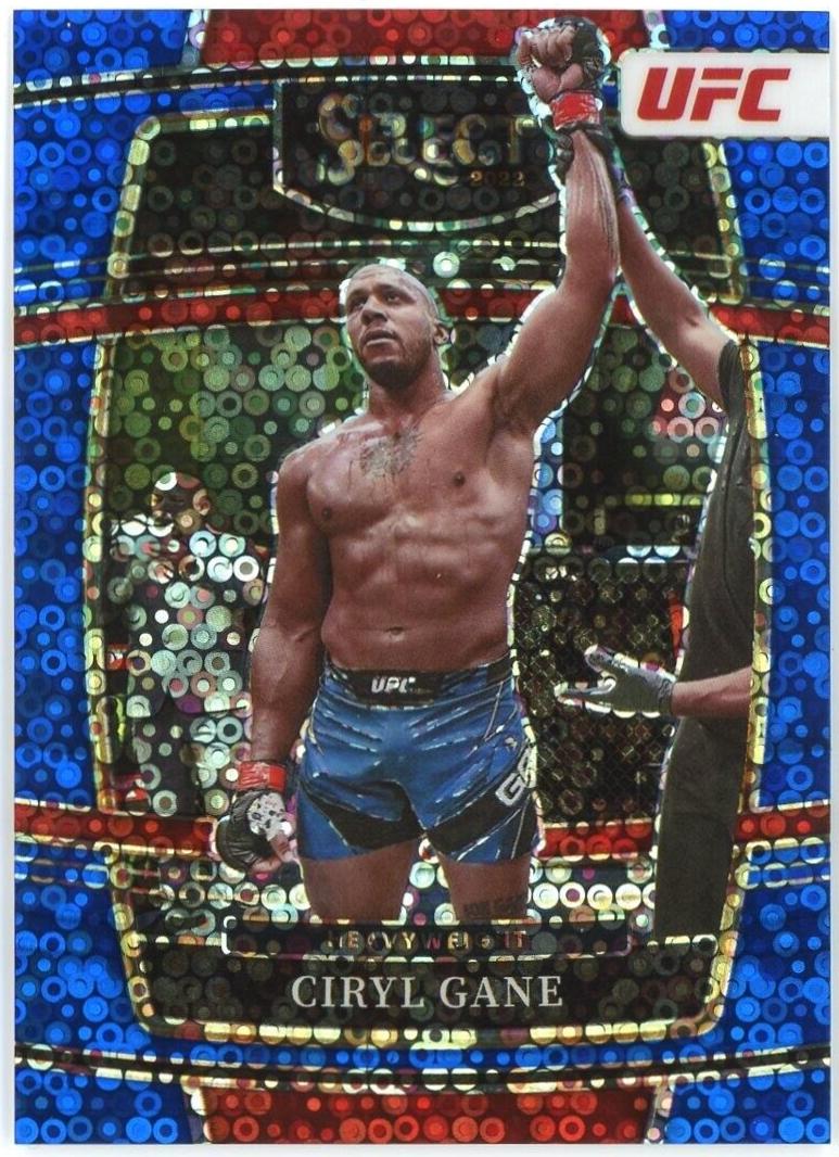 Ciryl Gane 2022 Panini Select UFC Concourse #47 Blue Disco
