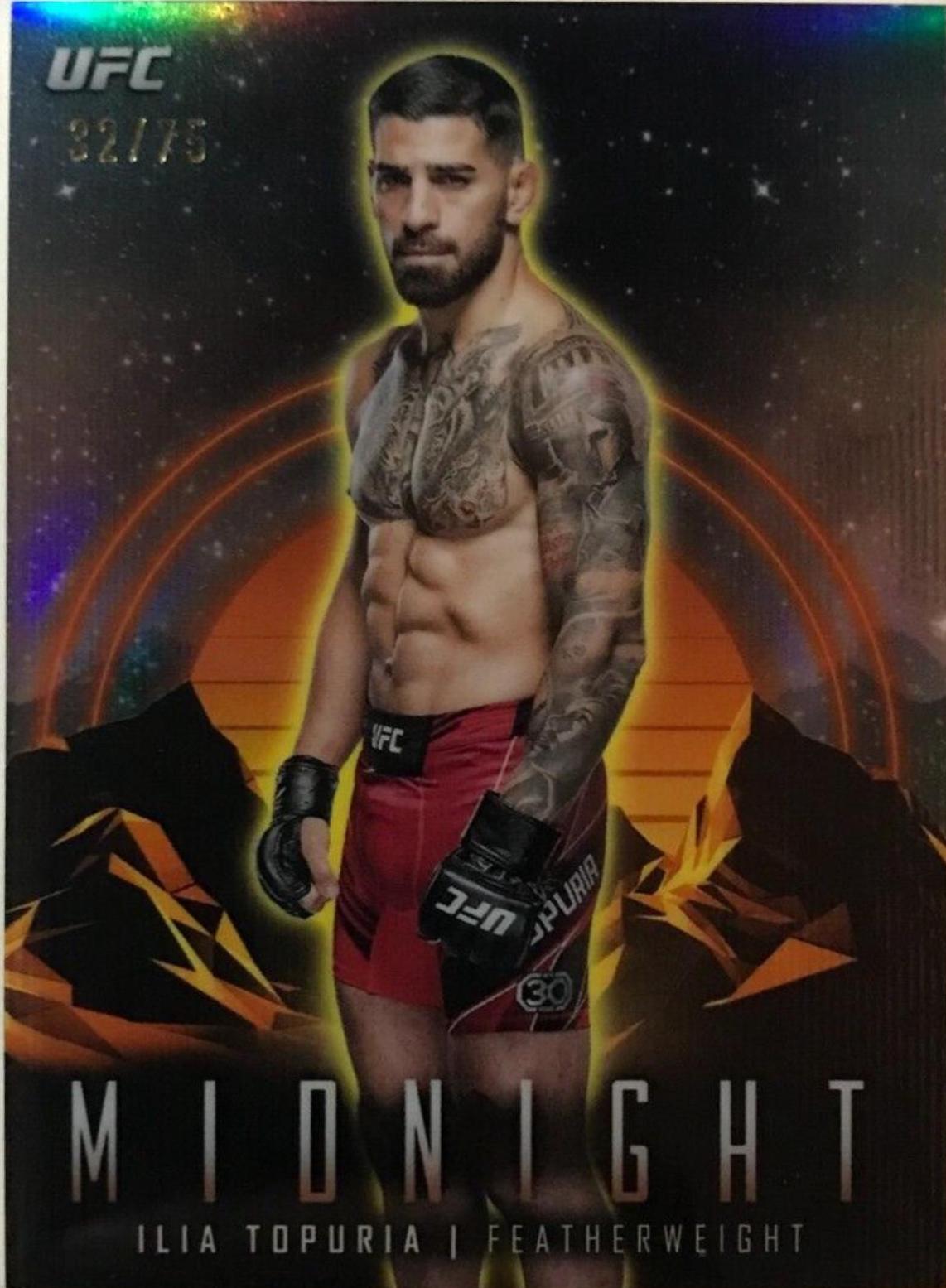Ilia Topuria 2024 Topps Midnight UFC Base #82 Dusk
