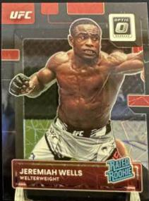 Jeremiah Wells 2023 Panini Donruss Optic UFC Base #136 Black Velocity