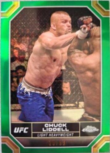 Chuck Liddell 2024 Topps Chrome UFC Base #46 Green Refractor