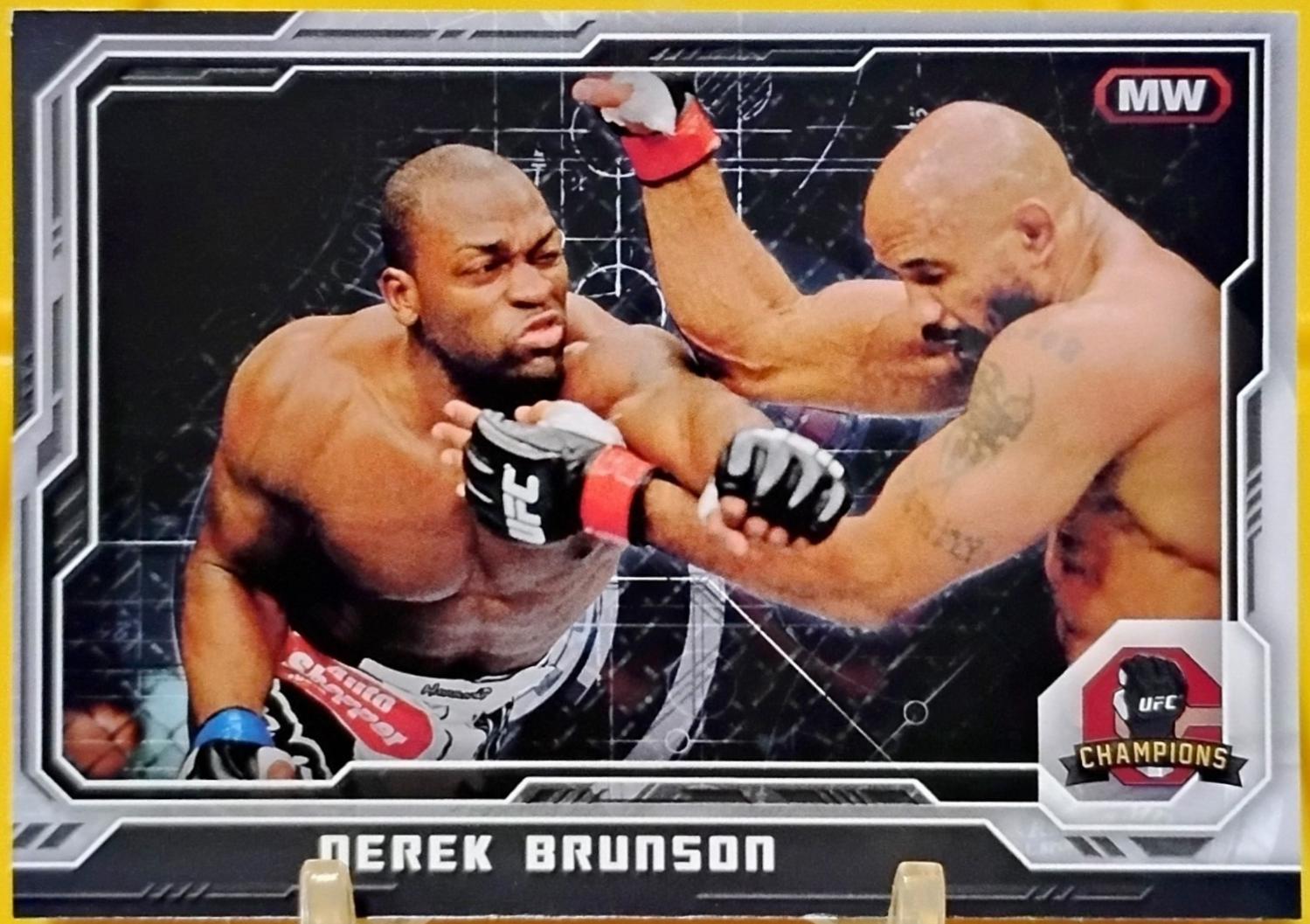 Derek Brunson 2014 Topps UFC Champions Base #155 Black