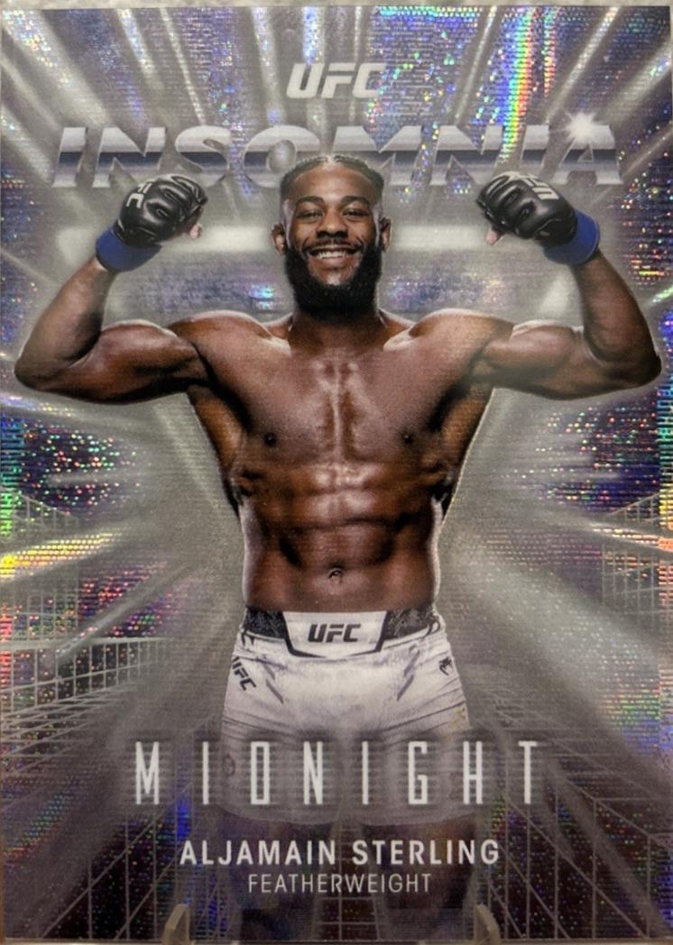 Aljamain Sterling 2025 Topps Midnight UFC Insomnia #IN-10 Moon Beam