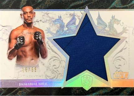 Jamahal Hill 2025 Topps Royalty UFC Star Relics #SR-JH Platinum