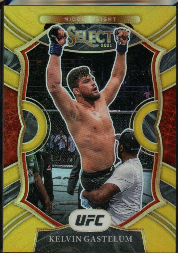 Kelvin Gastelum 2021 Panini Select UFC Concourse #27 Gold