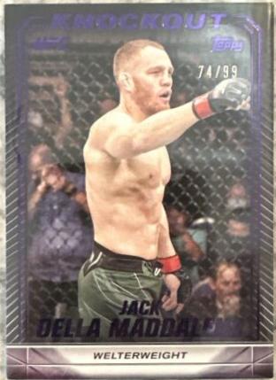 Jack Della Maddalena 2024 Topps Knockout UFC Base #56 Purple