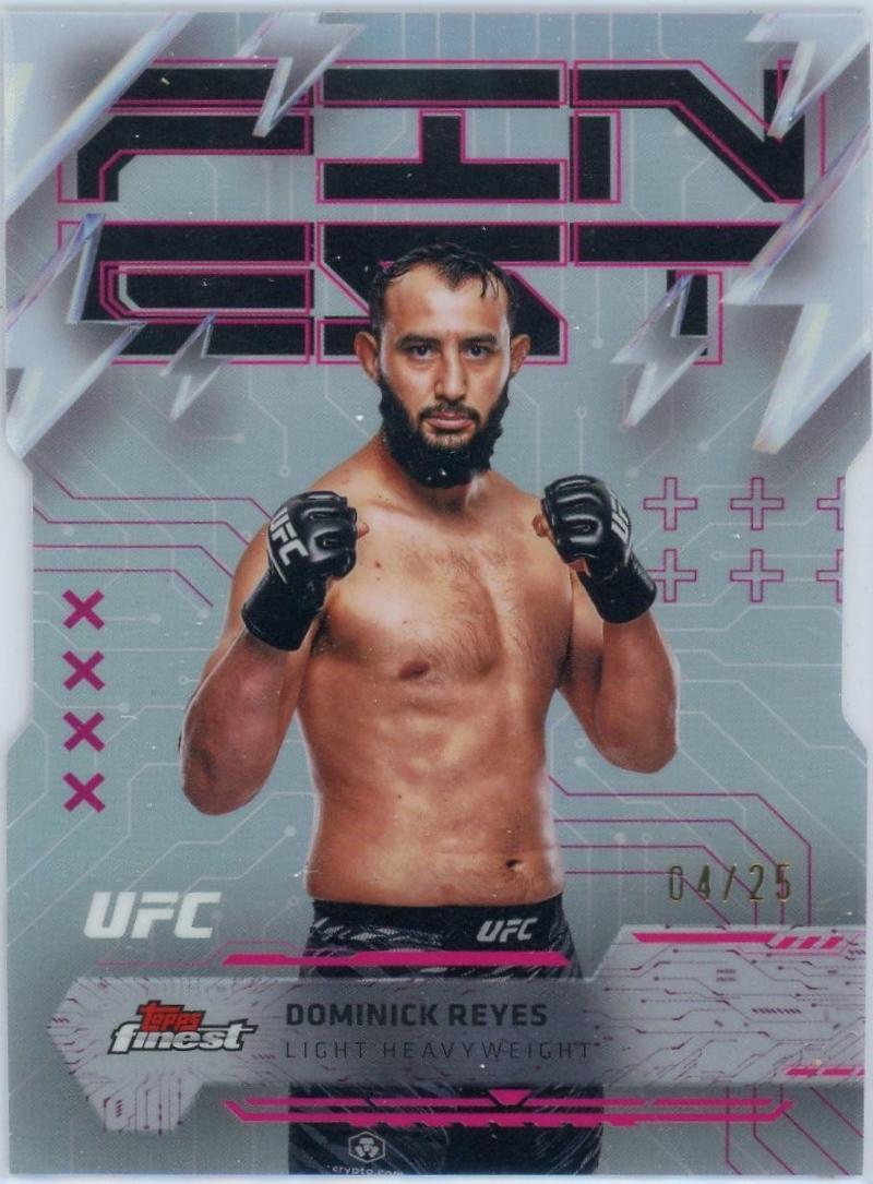 Dominick Reyes 2025 Topps Finest UFC Base Rare #283 Die-Cut Refractor