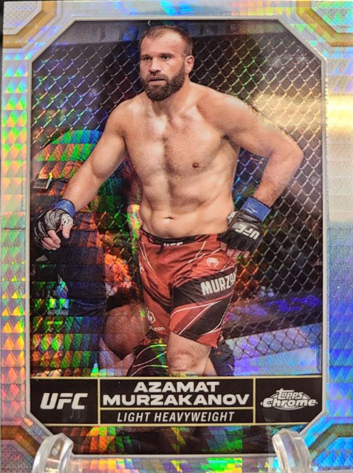 Azamat Murzakanov 2024 Topps Chrome UFC Base #23 Prism Refractor