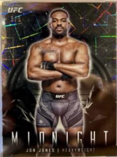 Jon Jones 2024 Topps Midnight UFC Base #100 Black Light