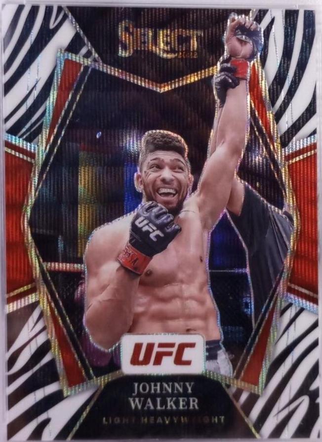 Johnny Walker 2022 Panini Select UFC Premier Level #164 Zebra