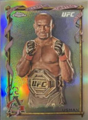 Kamaru Usman 2024 Topps Chrome UFC Allen & Ginter #AAG-27 Refractor