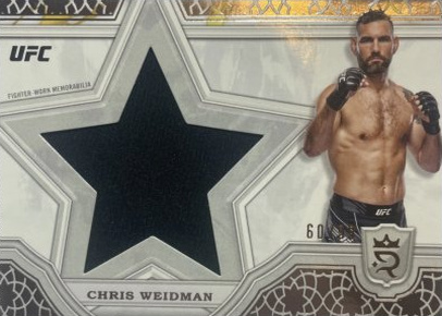 Chris Weidman 2024 Topps Royalty UFC Star Relics #SRR-21 Blue