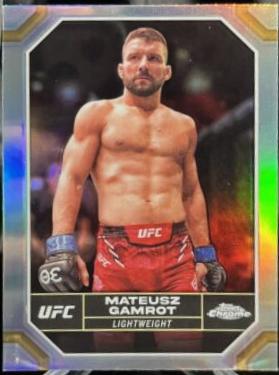 Mateusz Gamrot 2024 Topps Chrome UFC Base #126 Refractor