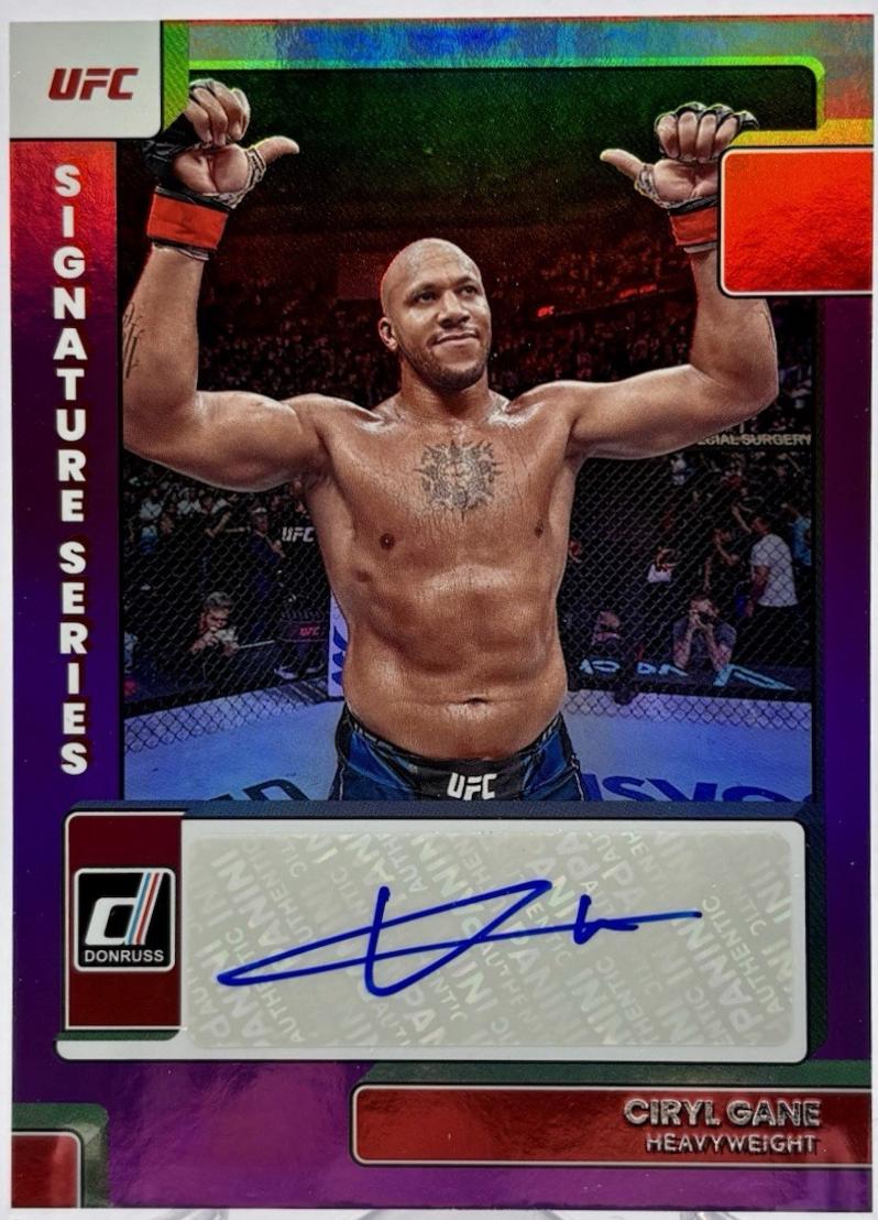 Ciryl Gane 2023 Panini Donruss UFC Signature Series #97 Black