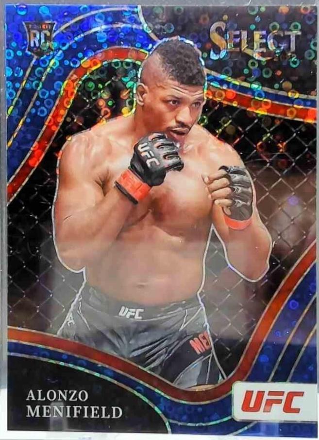 Alonzo Menifield 2022 Panini Select UFC Octagonside #290 Blue Disco