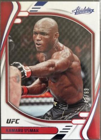 Kamaru Usman 2022 Panini Chronicles UFC Base Absolute #129 Blue