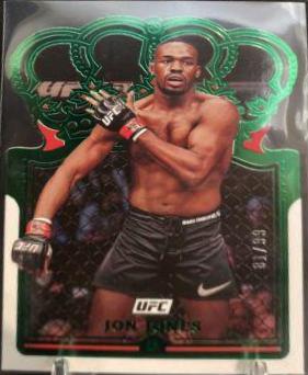 Jon Jones 2022 Panini Chronicles UFC Base Crown Royale #118 Green