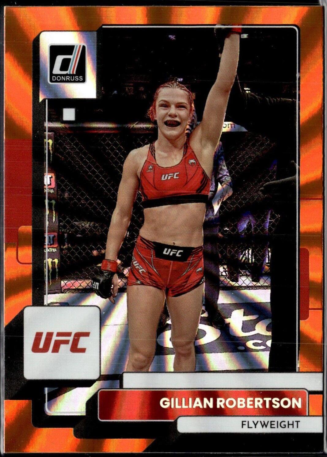 Gillian Robertson 2023 Panini Donruss UFC Base #173 Orange Laser
