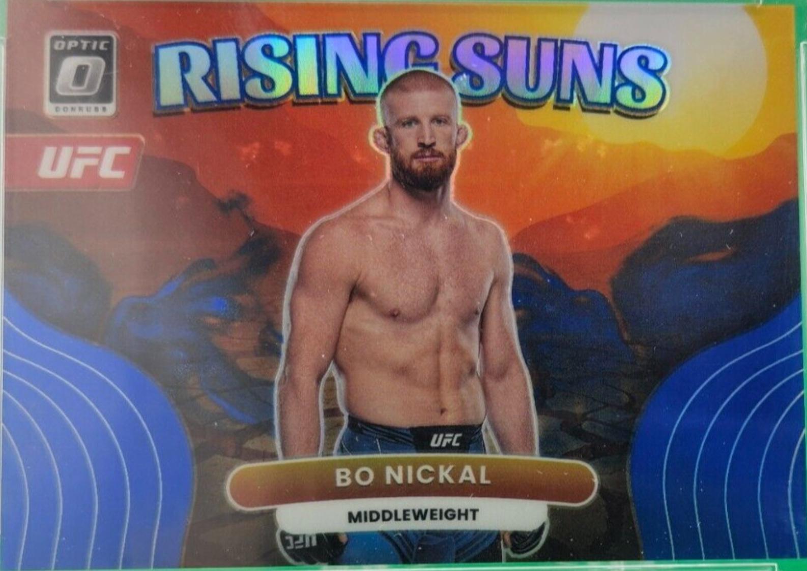 Bo Nickal 2023 Panini Donruss Optic UFC Rising Suns #7 Blue