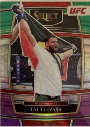 Tai Tuivasa 2022 Panini Select UFC Concourse #20 Green and Purple