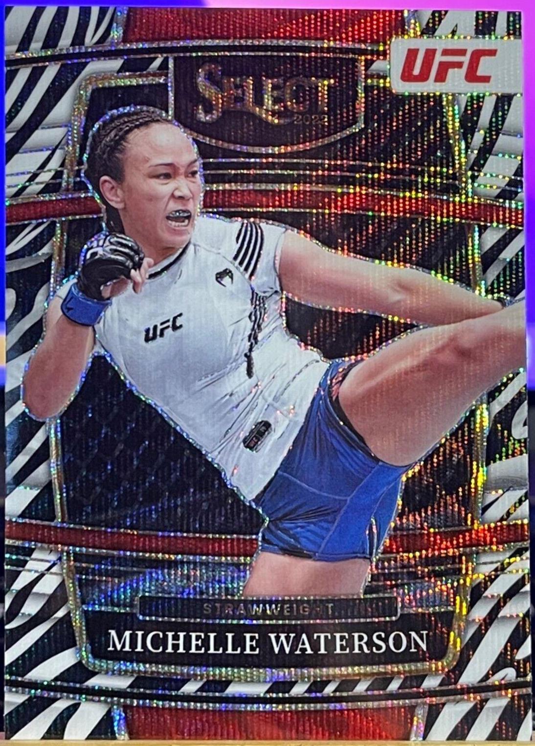 Michelle Waterson-Gomez 2022 Panini Select UFC Concourse #30 Zebra