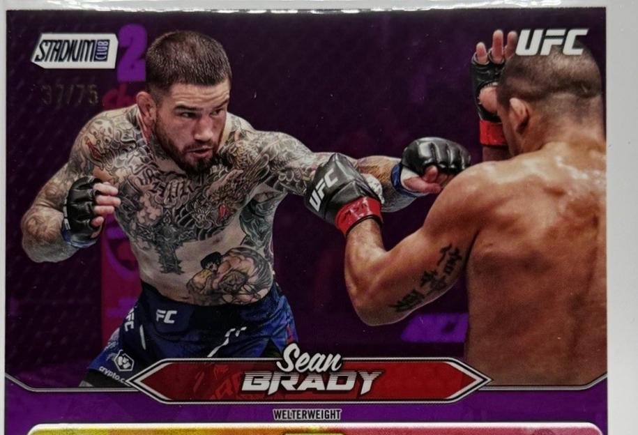 Sean Brady 2025 Topps Stadium Club UFC Base #129 Purple