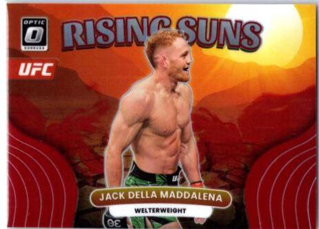 Jack Della Maddalena 2023 Panini Donruss Optic UFC Rising Suns #1 Red