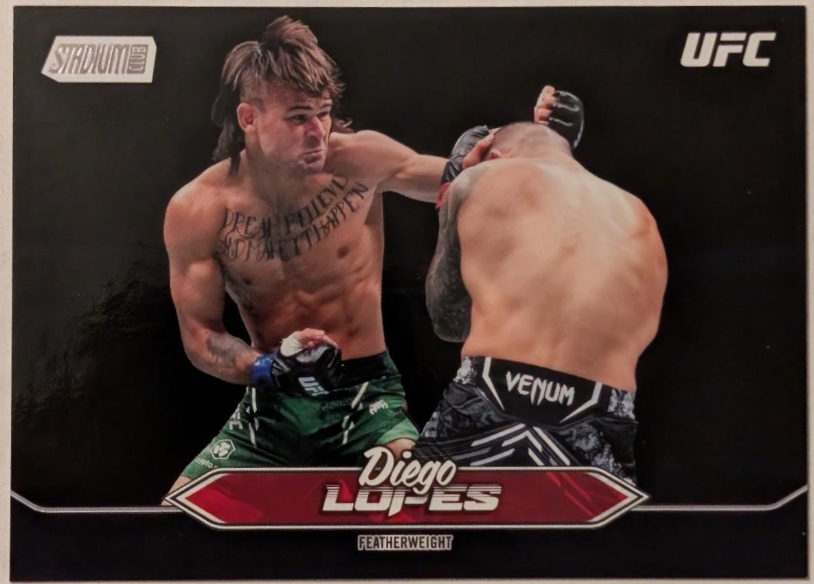 Diego Lopes 2025 Topps Stadium Club UFC Base #118 Black
