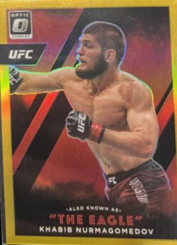 Khabib Nurmagomedov 2022 Panini Donruss Optic UFC Also Known As #2 Gold