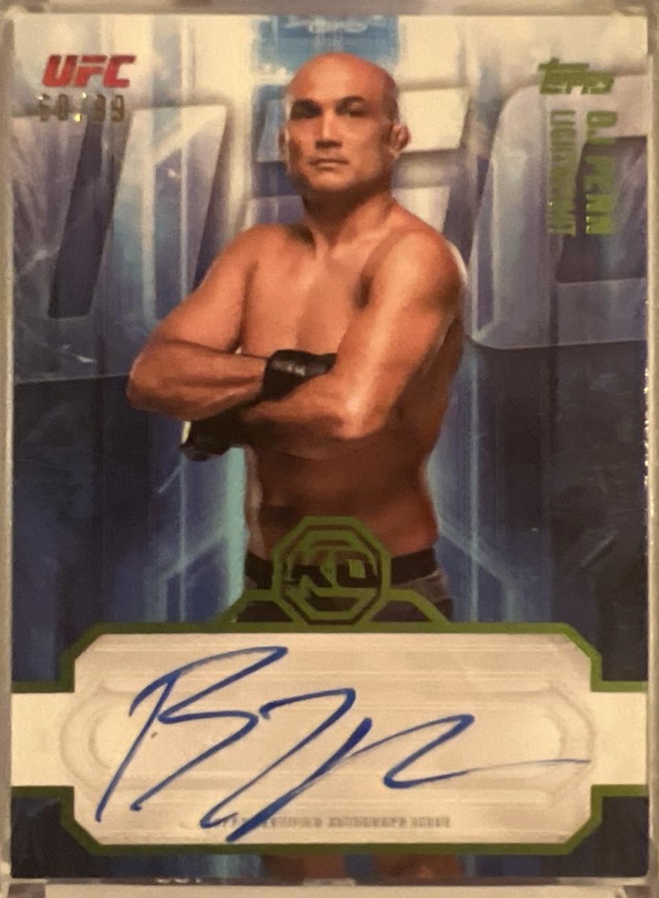BJ Penn 2026 Topps Knockout UFC Knockout Autographs #KOA-BJP Red