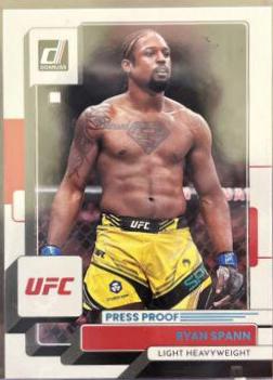 Ryan Spann 2023 Panini Donruss UFC Base #19 Press Proof Silver