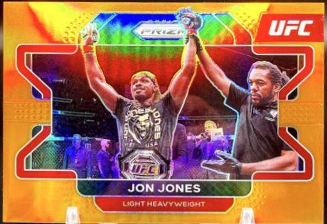 Jon Jones 2022 Panini Prizm UFC Base #4 Orange
