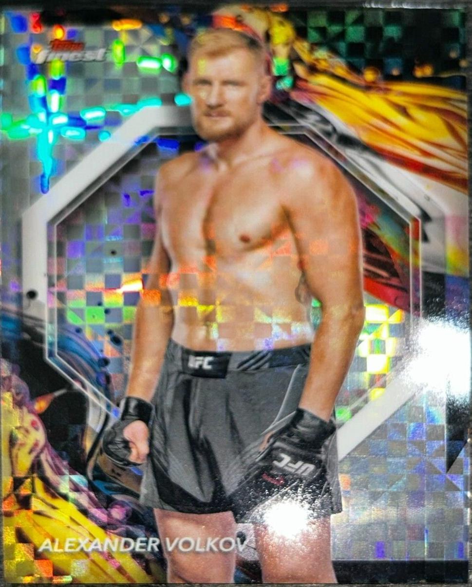 Alexander Volkov 2024 Topps Finest UFC Base Uncommon #184 Checkerboard Refractor