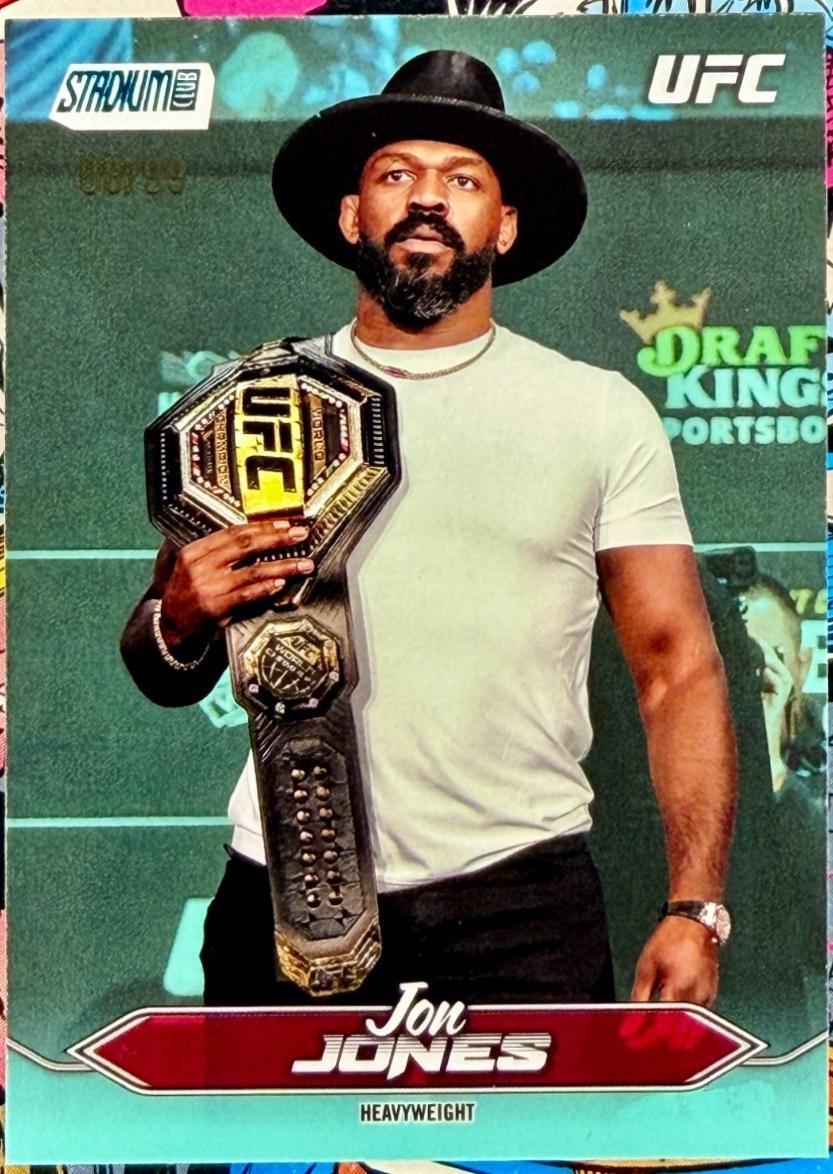 Jon Jones 2025 Topps Stadium Club UFC Base #100 Turquoise