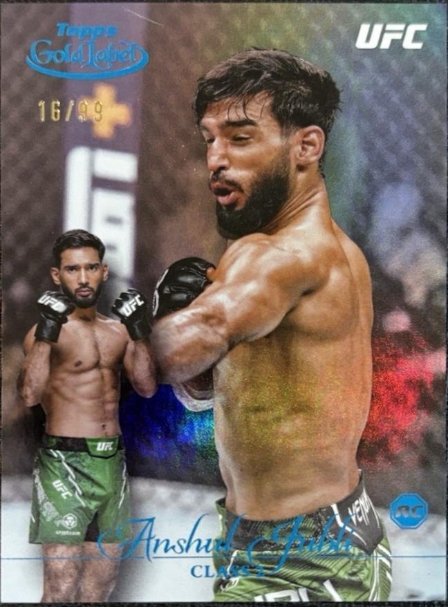 Anshul Jubli 2024 Topps Gold Label UFC Base Class II #49 Blue
