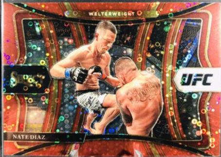 Nate Diaz 2021 Panini Select UFC Premier Level #189 Red Disco
