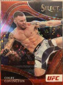 Colby Covington 2022 Panini Select UFC Octagonside #227 Red Disco