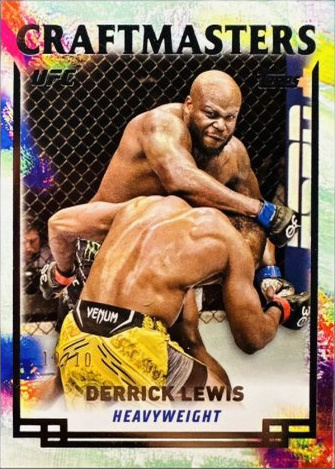 Derrick Lewis 2024 Topps Knockout UFC Craftmasters #CRM-16 Platinum
