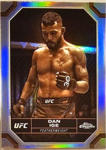 Dan Ige 2024 Topps Chrome UFC Base #55 Sepia Refractor