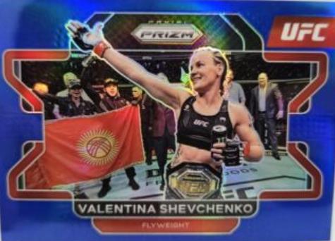 Valentina Shevchenko 2022 Panini Prizm UFC Base #52 Blue