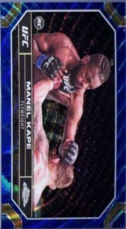 Manel Kape 2024 Topps Chrome UFC Base #119 Blue Wave Refractor