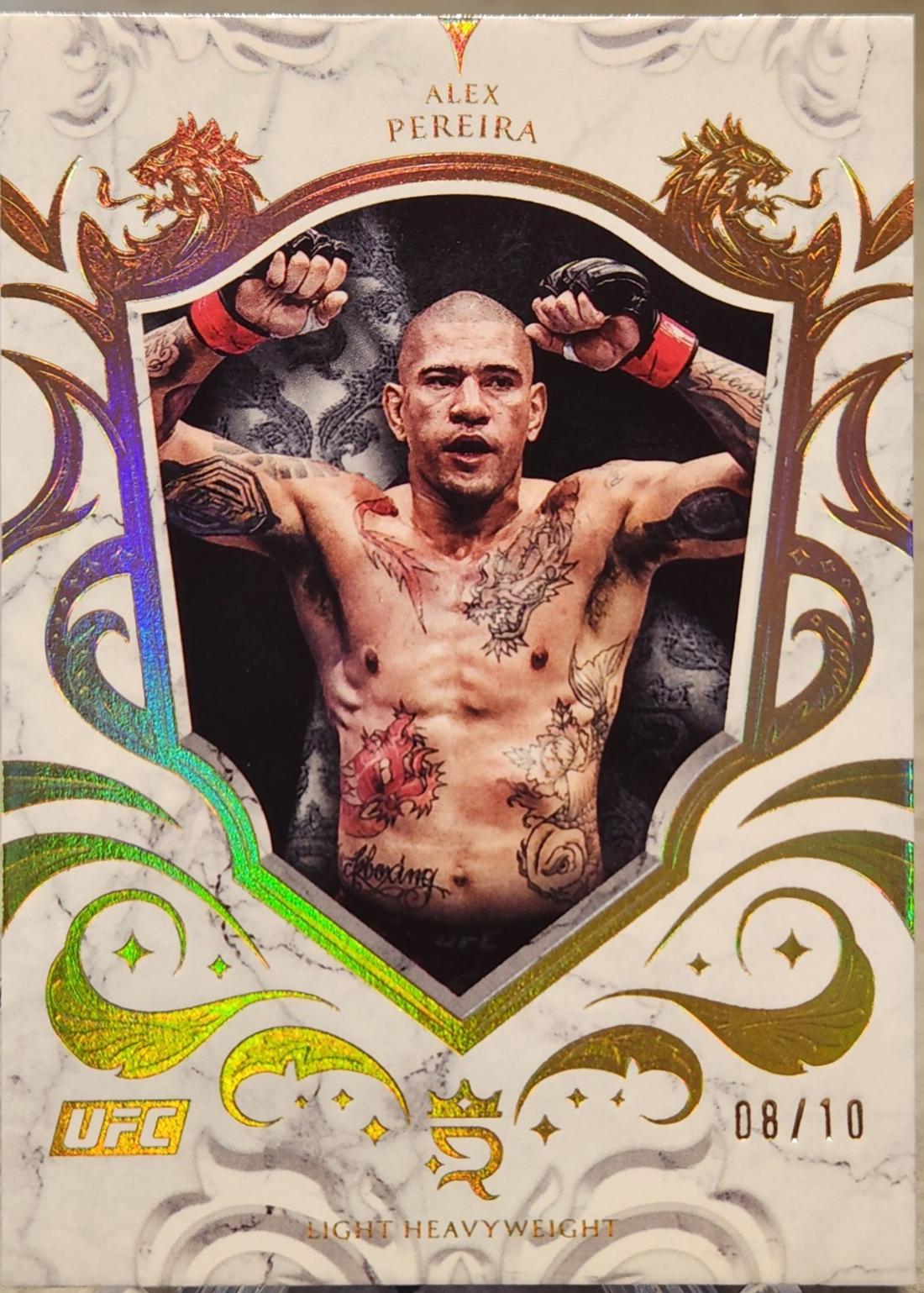 Alex Pereira 2025 Topps Royalty UFC Base #1 Gold