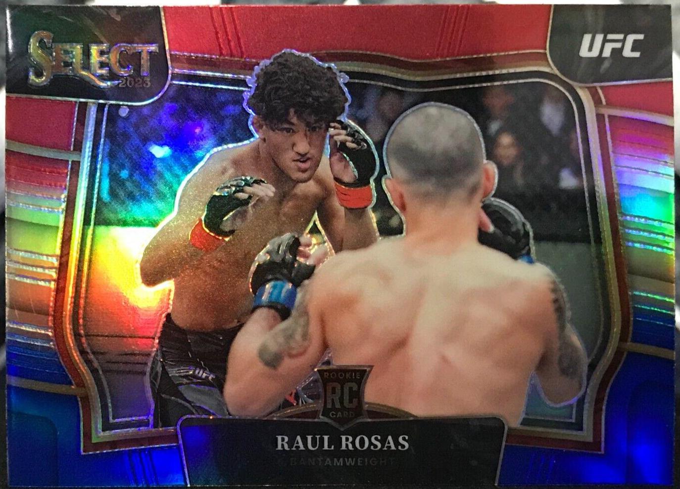 Raul Rosas 2023 Panini Select UFC Octagonside #275 Red Blue Prizm