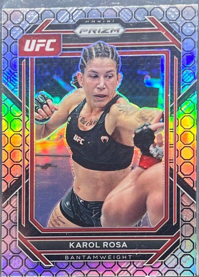 Karol Rosa 2023 Panini Prizm UFC Base #130 Octagon