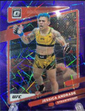 Jessica Andrade 2022 Panini Donruss Optic UFC Base #51 Purple Velocity