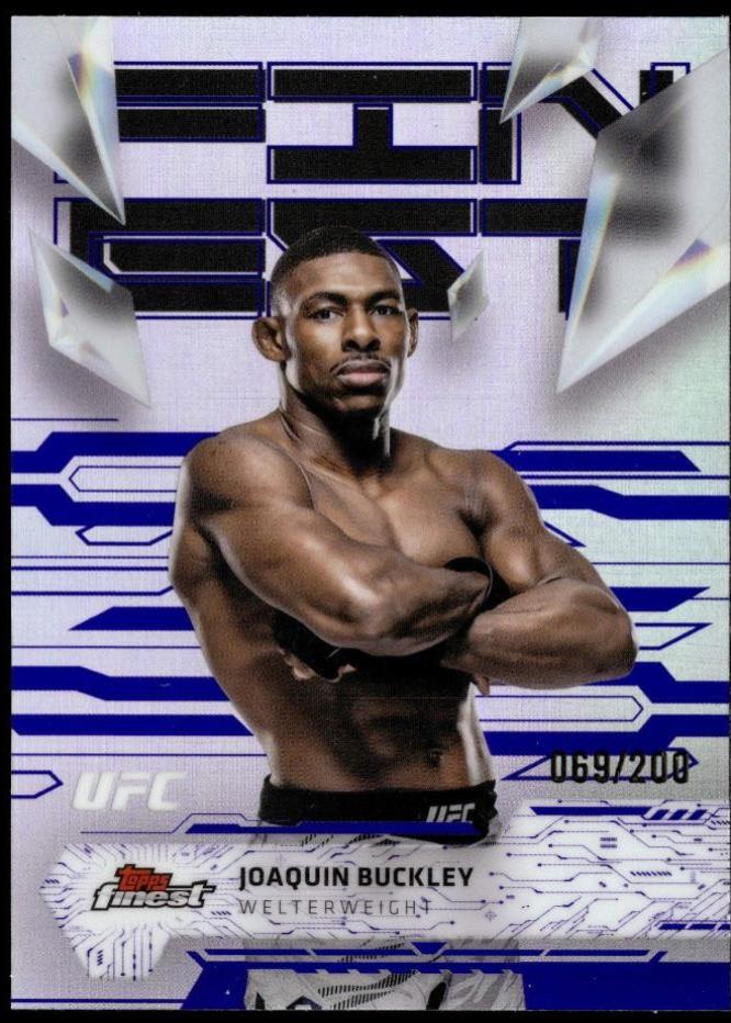 Joaquin Buckley 2025 Topps Finest UFC Base Uncommon #195 Purple Refractor