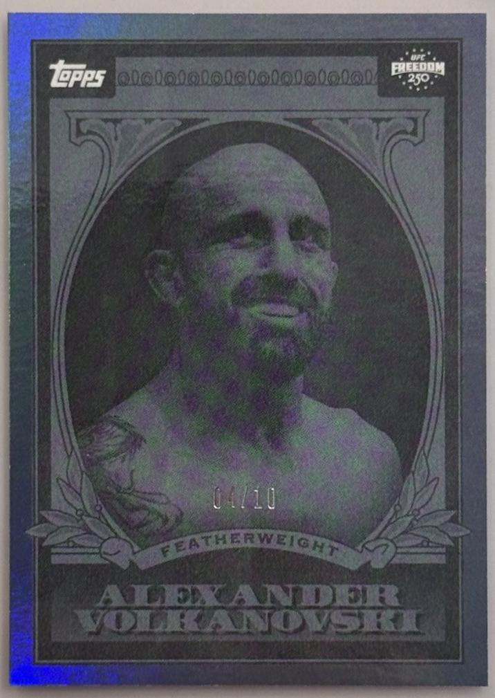 Alexander Volkanovski 2026 Topps UFC Freedom 250 UFC Dollar #UD-5 Black