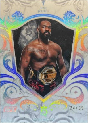 Jon Jones 2025 Topps Royalty UFC Base #100 Platinum